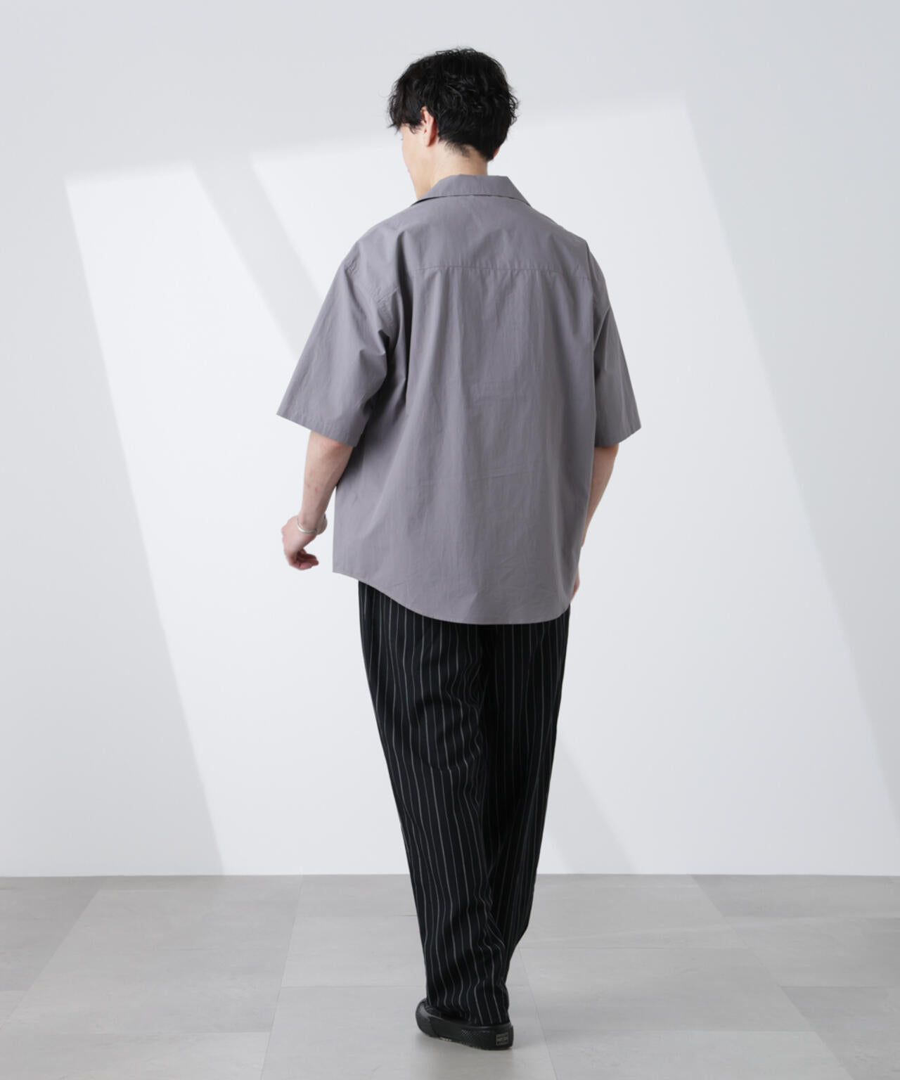 「大人のワイドシャツ」オープンカラー 半袖 6685121224