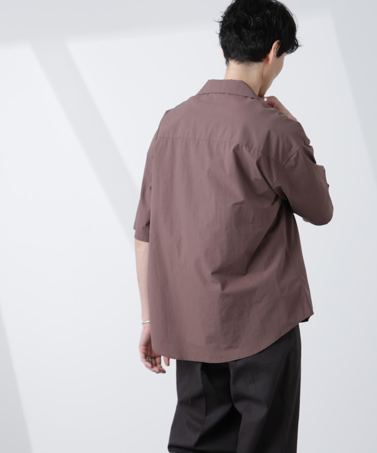 「大人のワイドシャツ」オープンカラー 半袖 6685121224