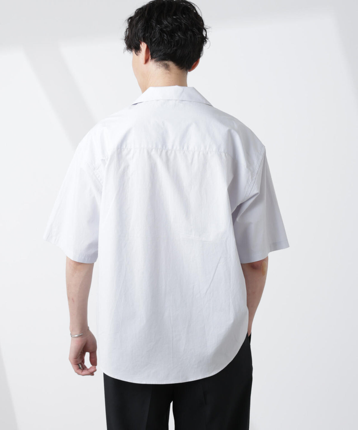 「大人のワイドシャツ」オープンカラー 半袖 6685121224