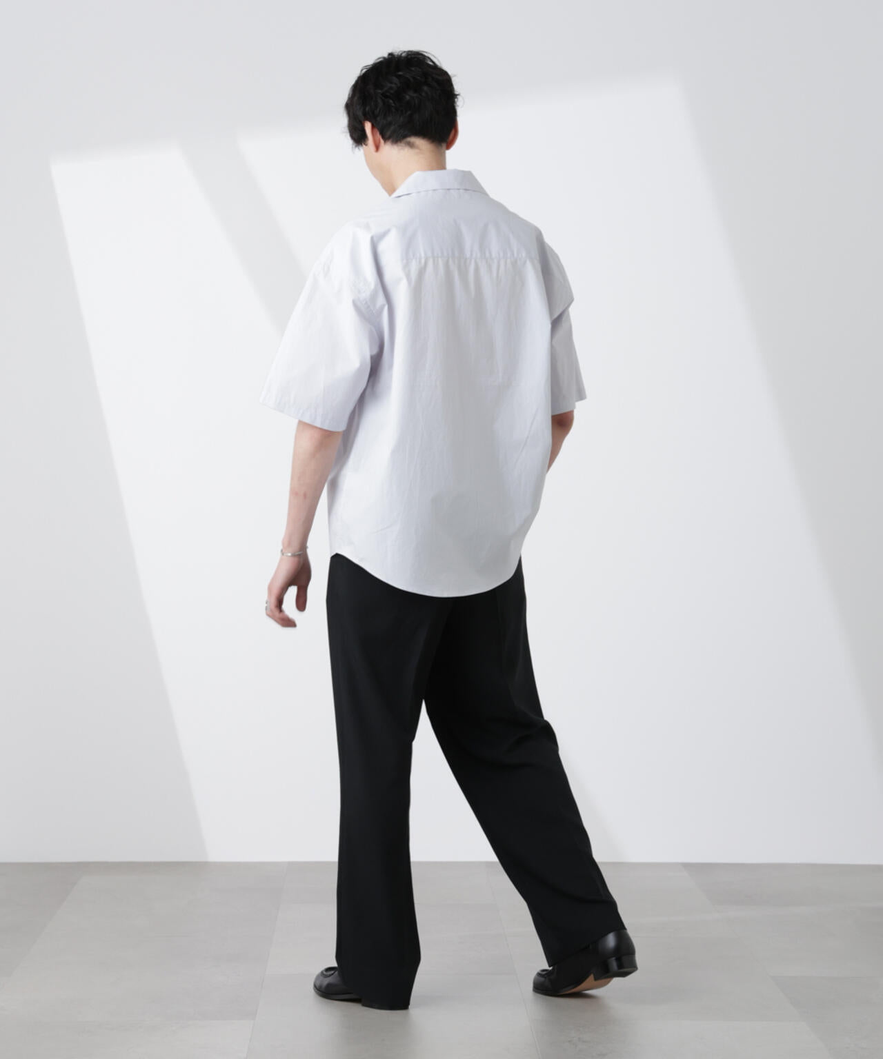 「大人のワイドシャツ」オープンカラー 半袖 6685121224