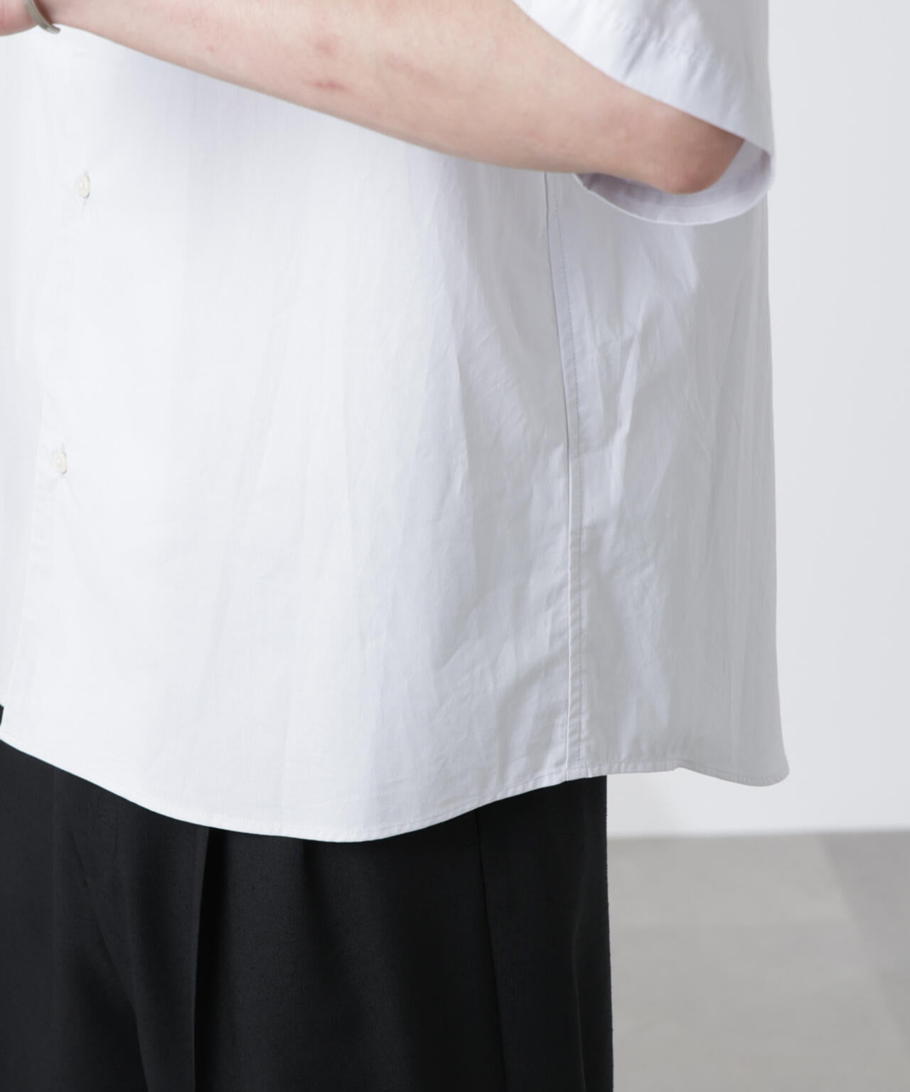 「大人のワイドシャツ」オープンカラー 半袖 6685121224