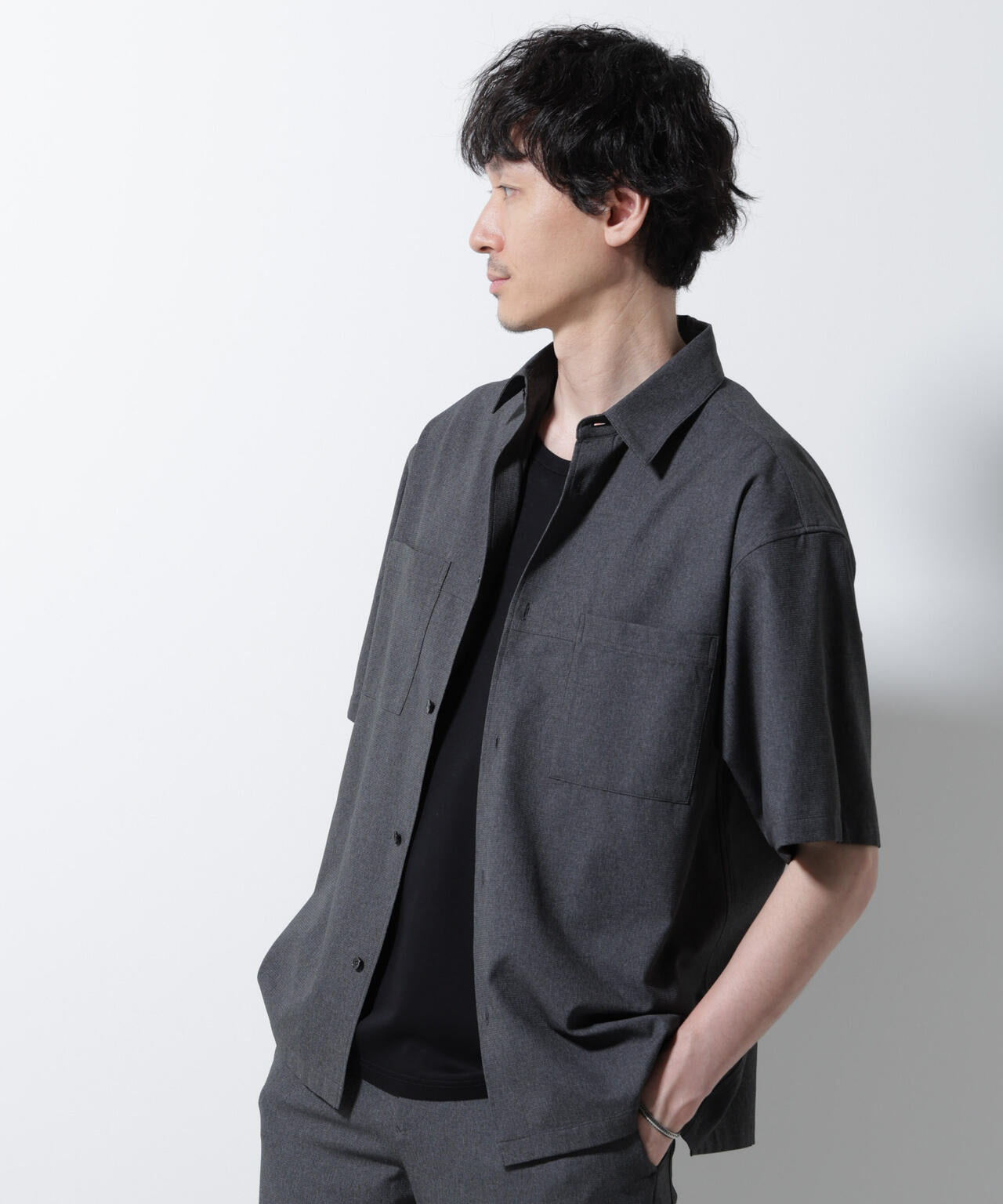 DotAir(R)ミニホールストレッチシャツ半袖/吸水速乾(セットアップ可) 6685121229