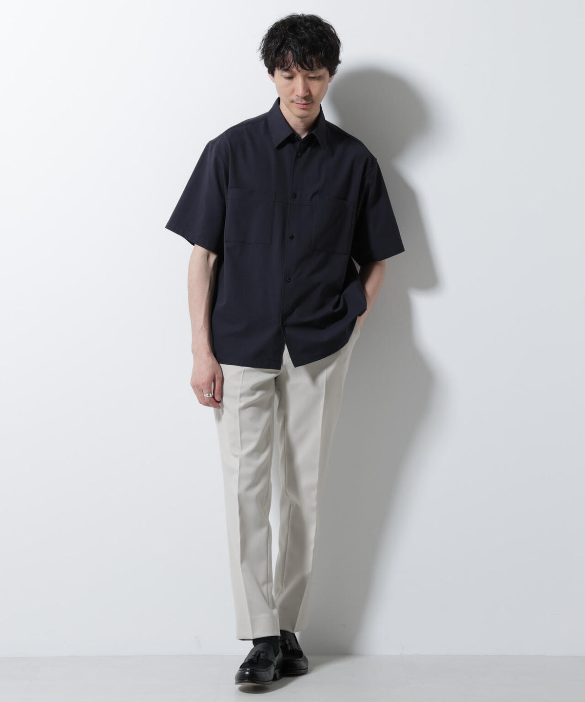 DotAir(R)ミニホールストレッチシャツ半袖/吸水速乾(セットアップ可) 6685121229