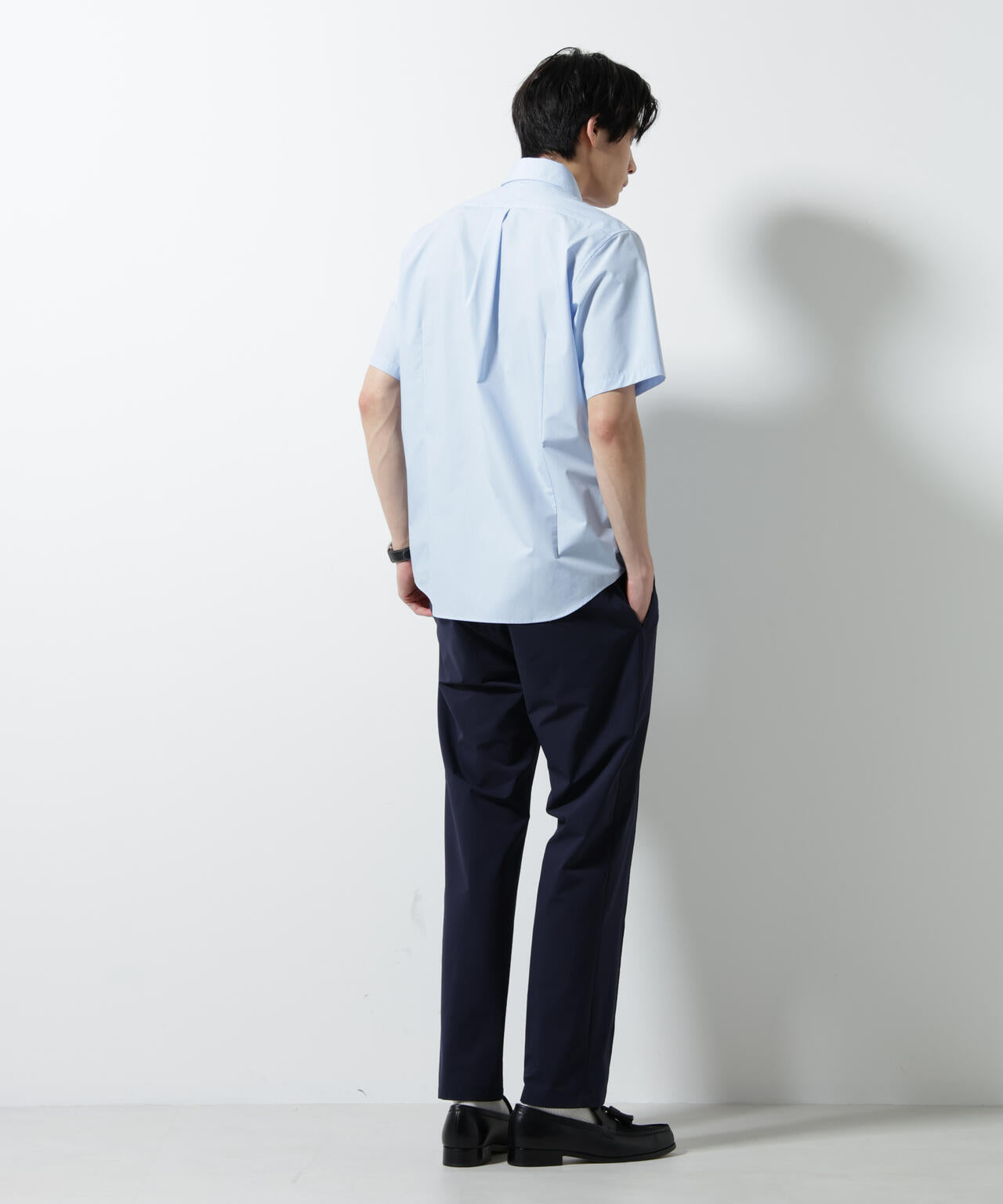 「N shirt」 速乾 セミワイドカラーシャツ半袖 6685121230