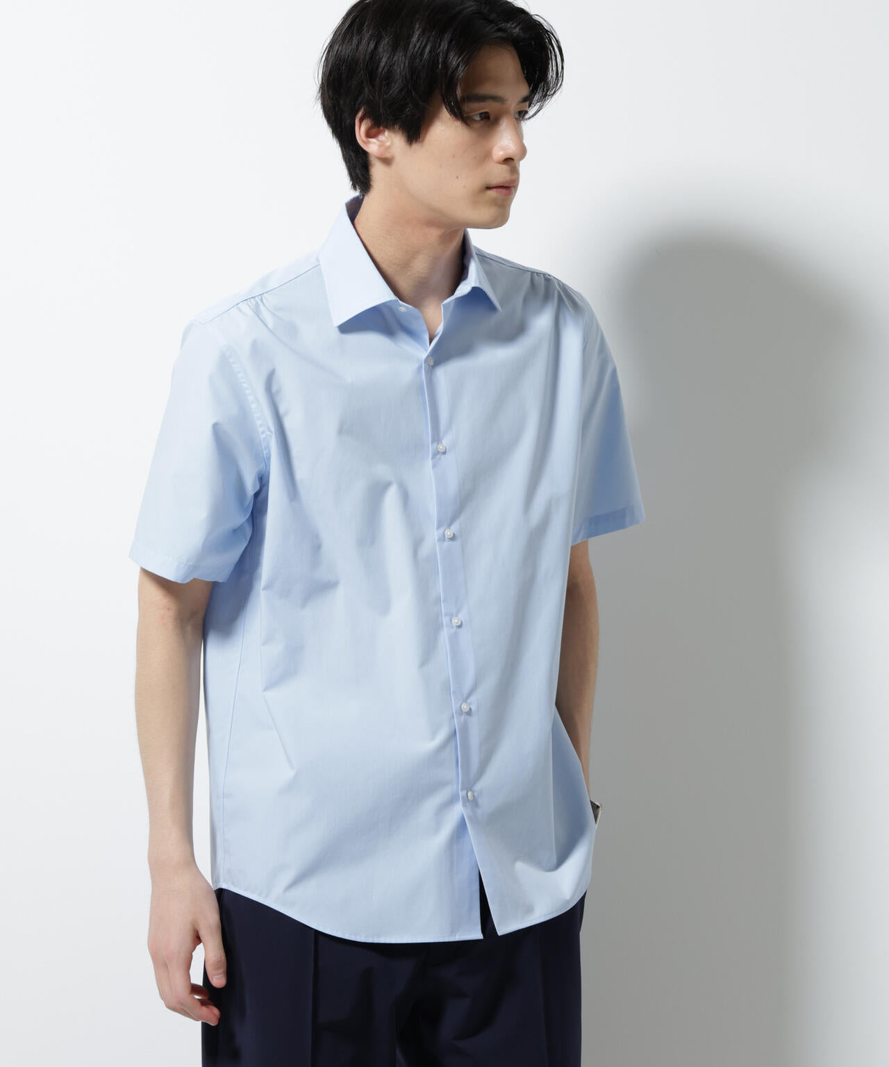 「N shirt」 速乾 セミワイドカラーシャツ半袖 6685121230