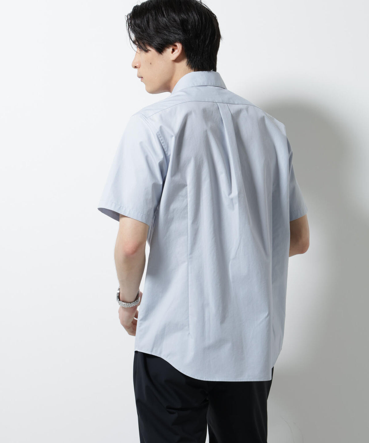 「N shirt」 速乾 ホリゾンタルカラーシャツ半袖 6685121231