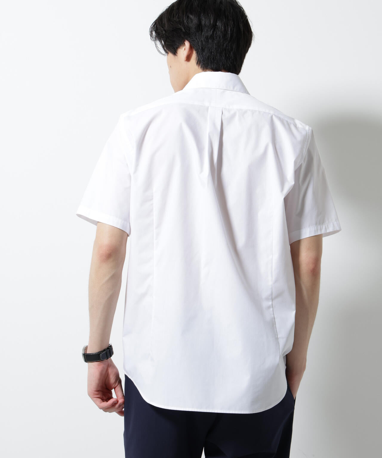 「N shirt」 速乾 ホリゾンタルカラーシャツ半袖 6685121231