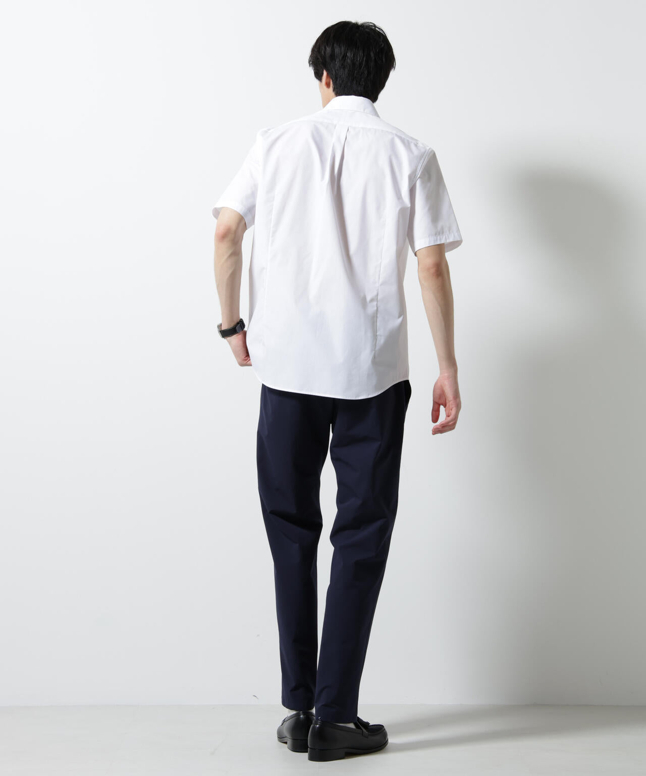 「N shirt」 速乾 ホリゾンタルカラーシャツ半袖 6685121231