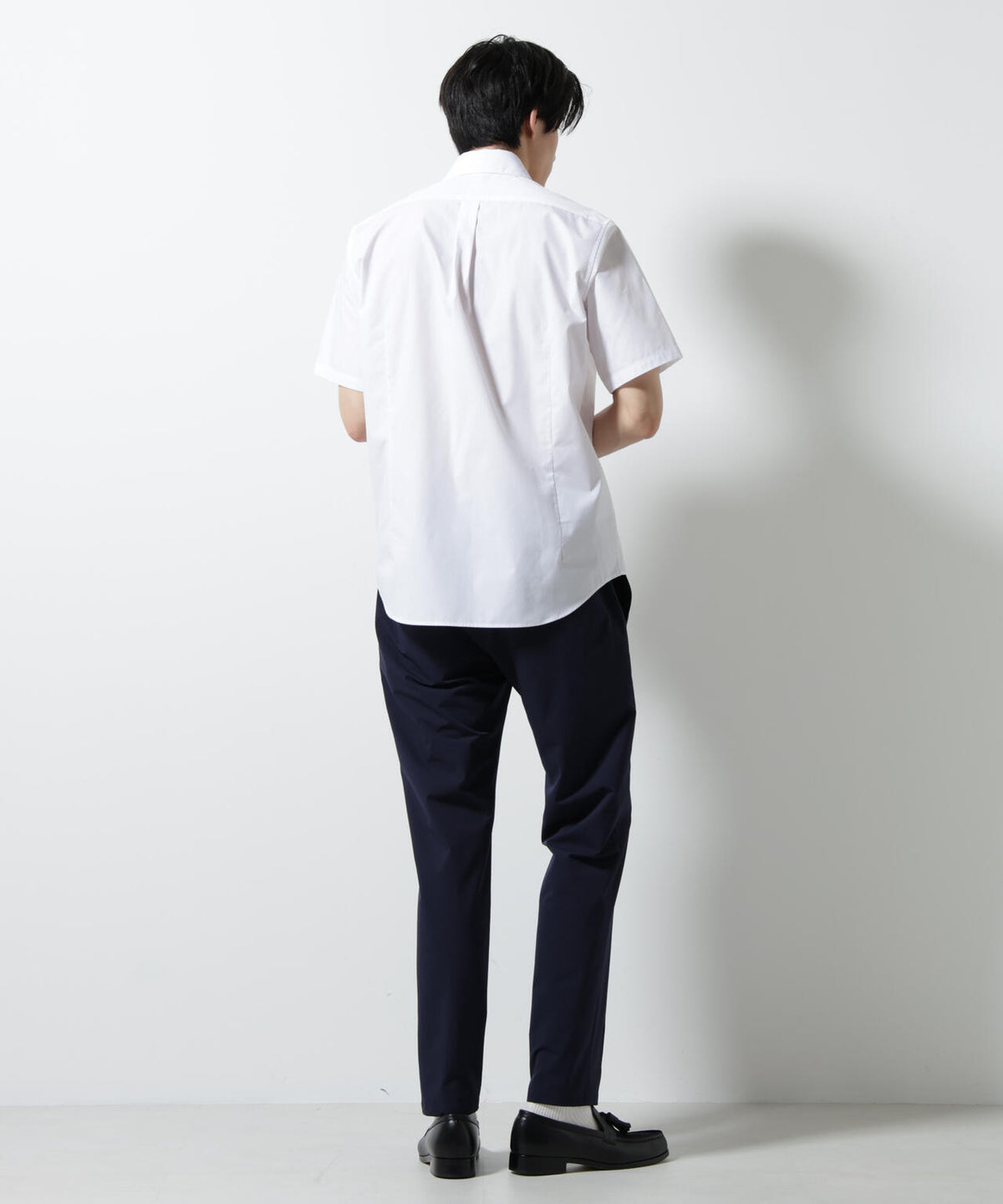 「N shirt」 速乾 ホリゾンタルカラーシャツ半袖 6685121231