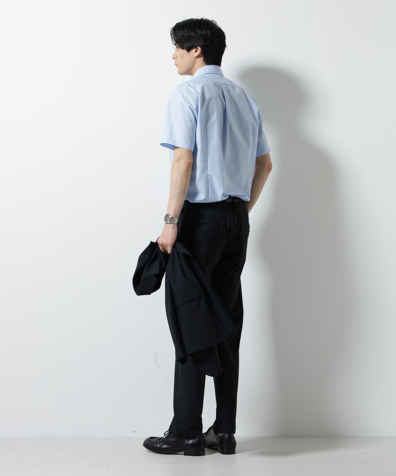 「N shirt」 速乾 ホリゾンタルカラーシャツ半袖 6685121231