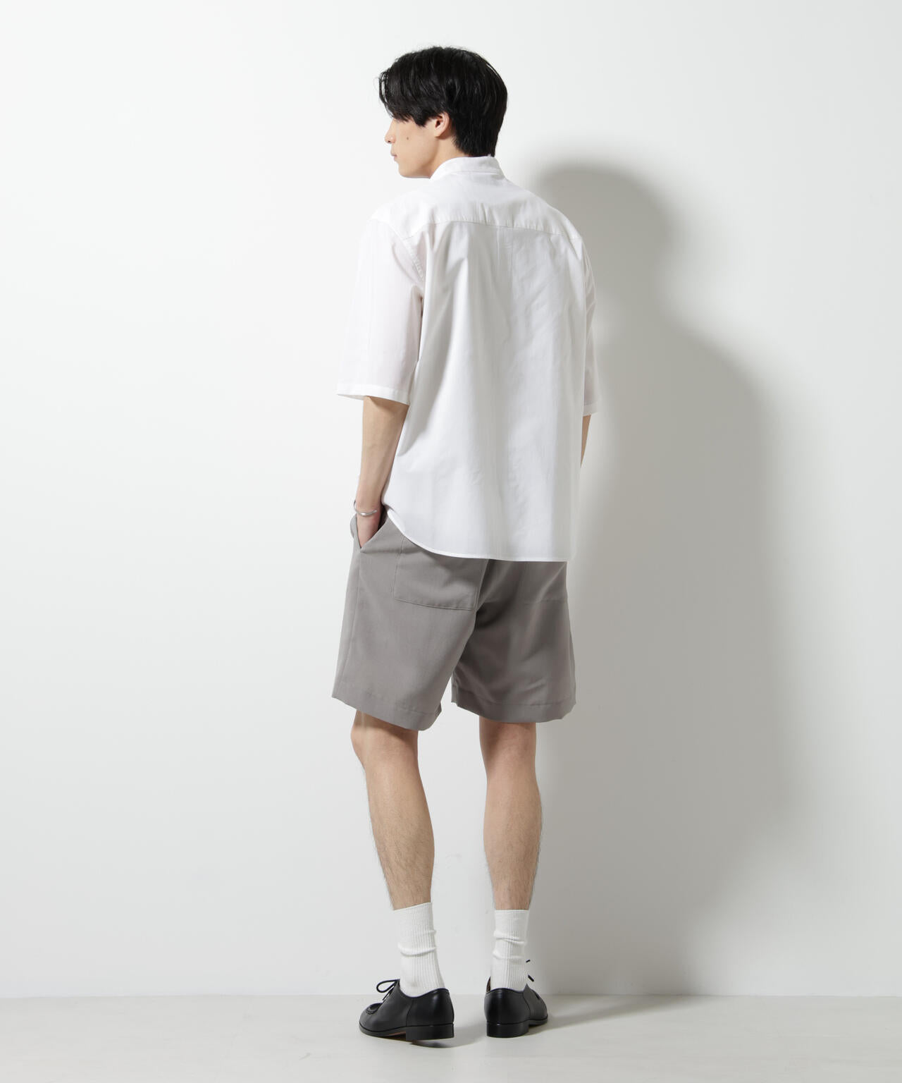 TEXBRID(R)バンドカラーシャツ 半袖 6685121234