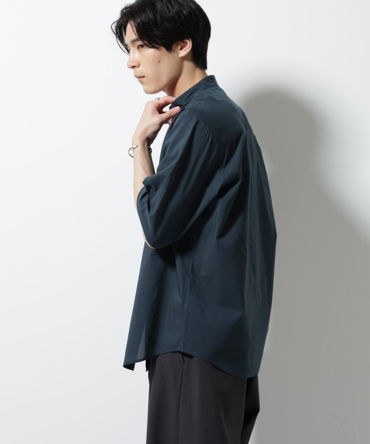 TEXBRID(R)バンドカラーシャツ 半袖 6685121234