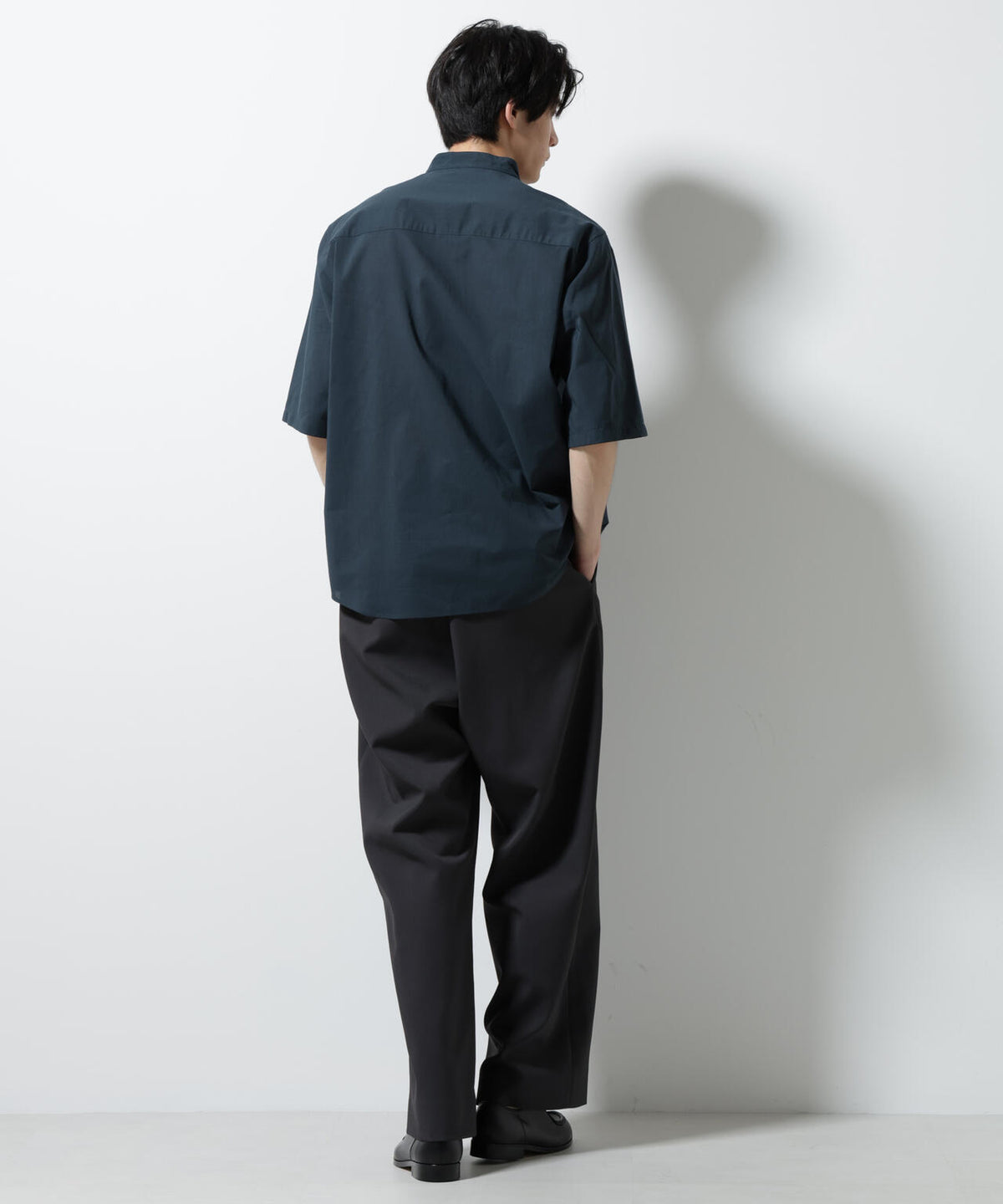TEXBRID(R)バンドカラーシャツ 半袖 6685121234