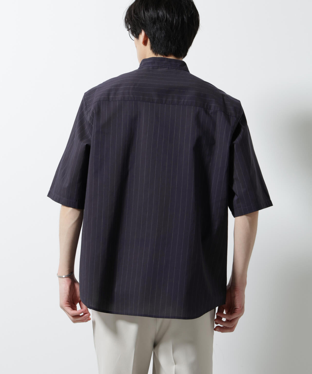 TEXBRID(R)バンドカラーシャツ 半袖 6685121234