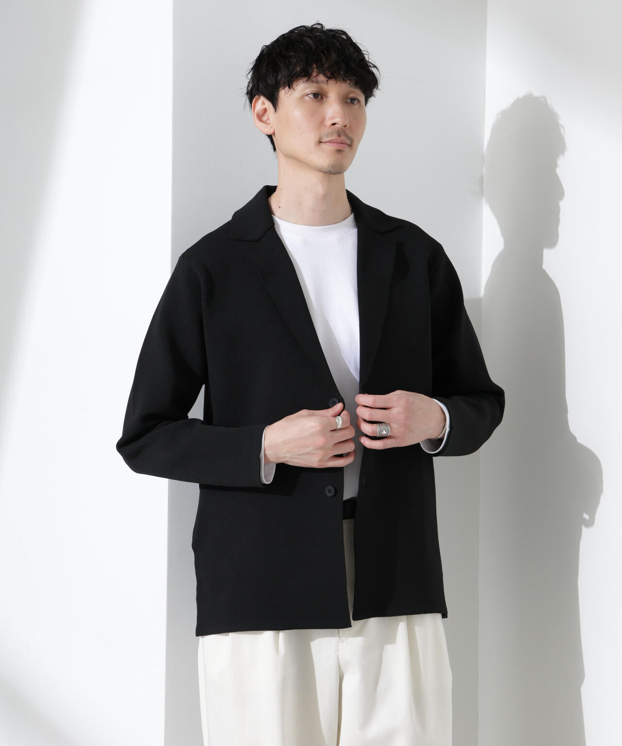 スポンディッシュ ミラノリブ テーラードジャケット 6685122206
