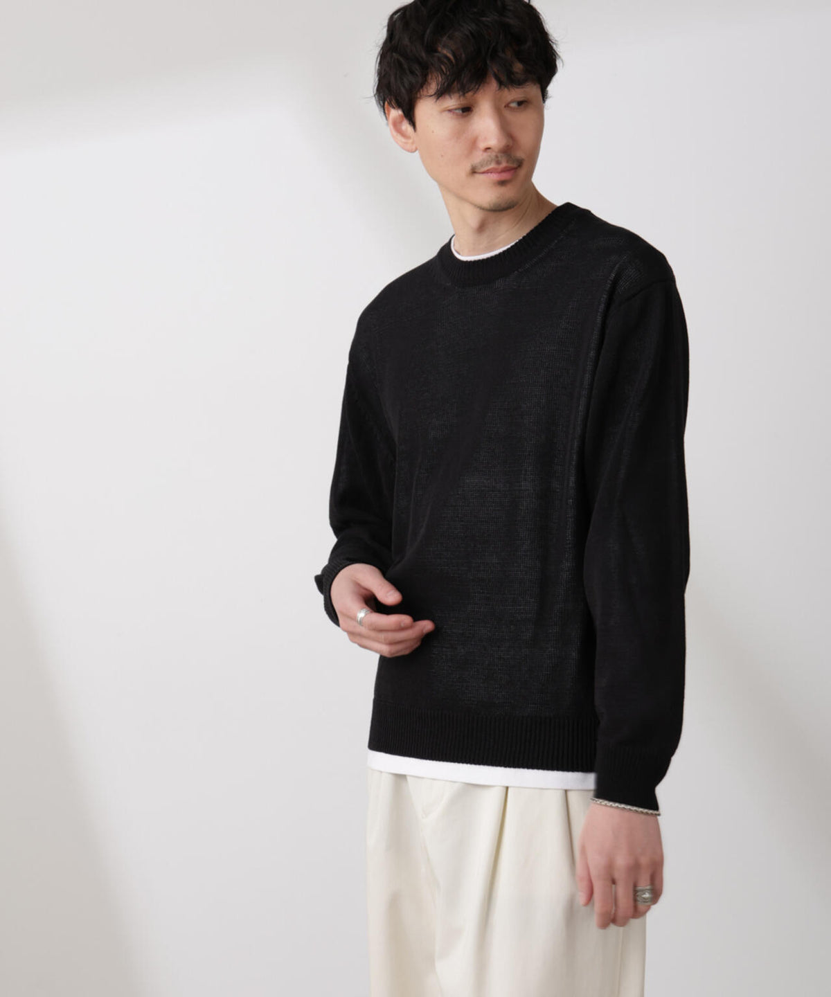 クルーネック シアーニット 6685122209