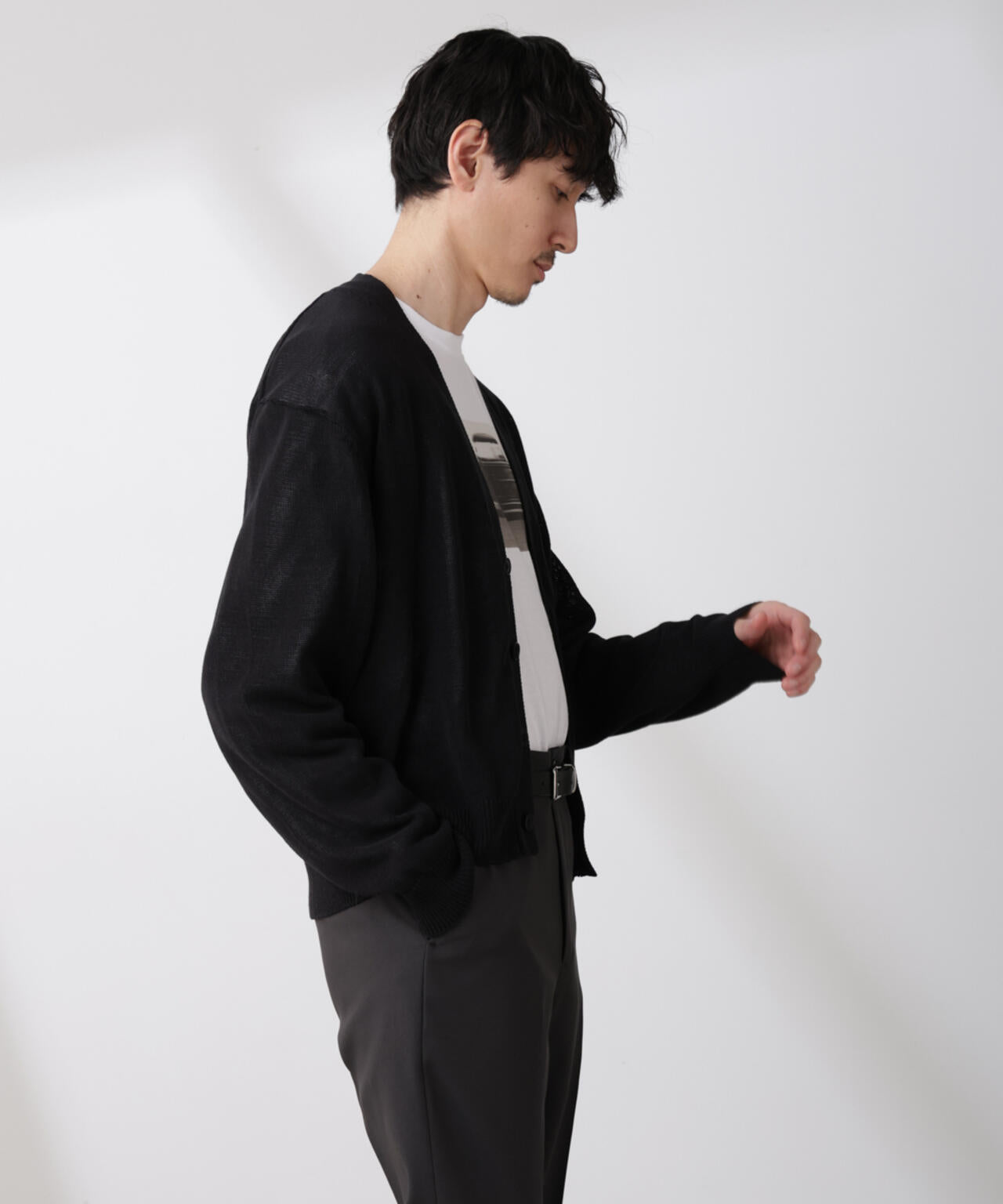 シアーニットカーディガン 6685122210