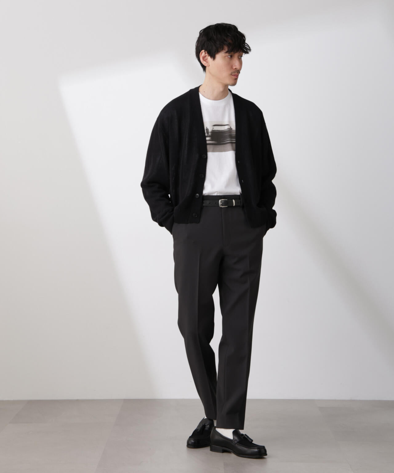 シアーニットカーディガン 6685122210