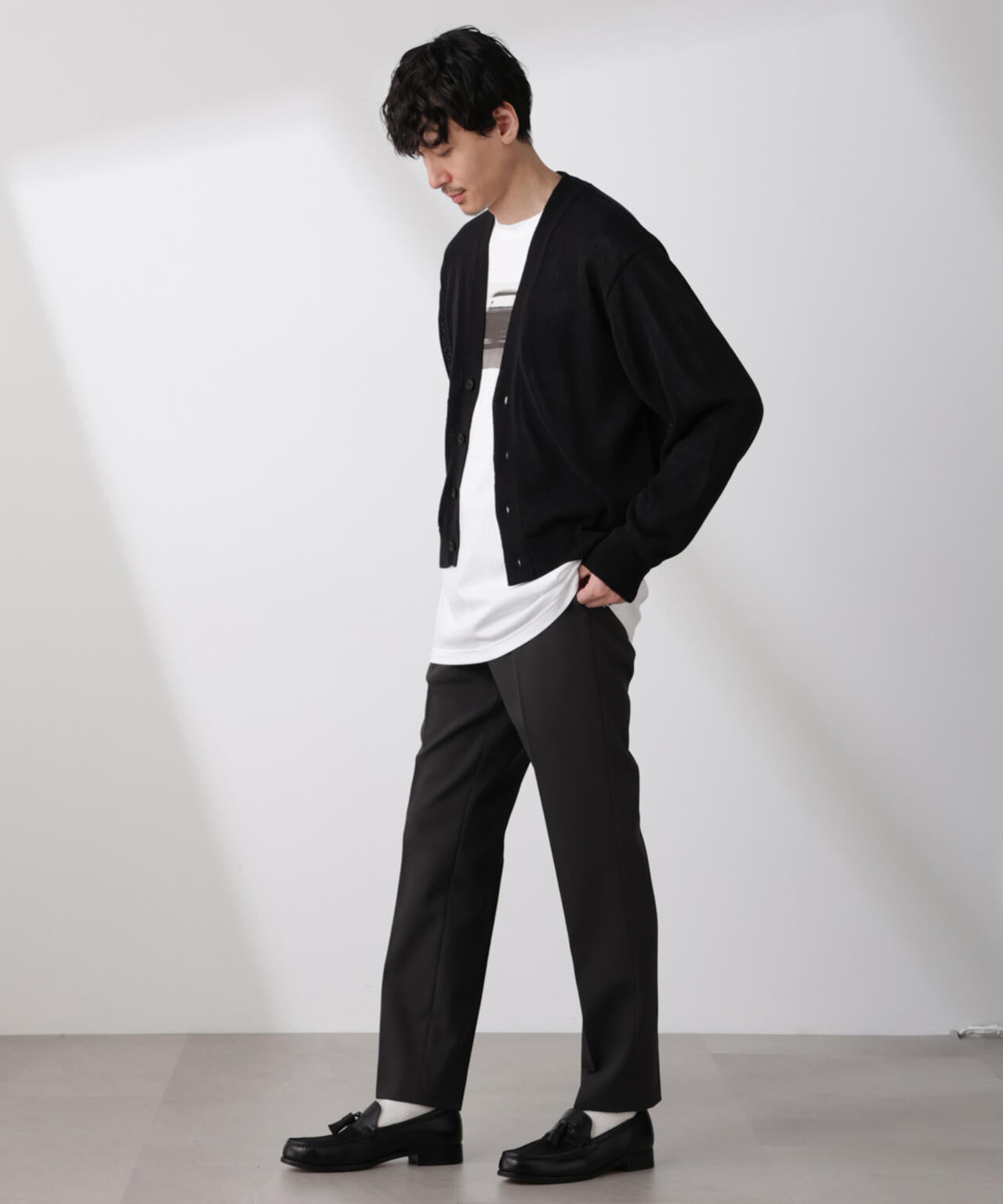 シアーニットカーディガン 6685122210