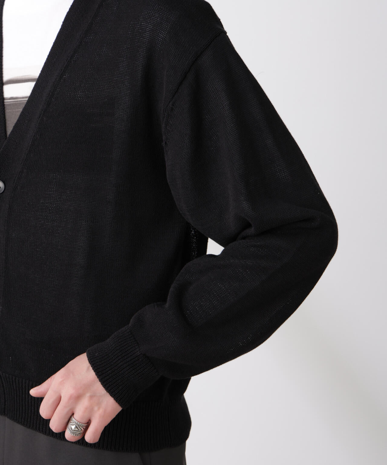 シアーニットカーディガン 6685122210