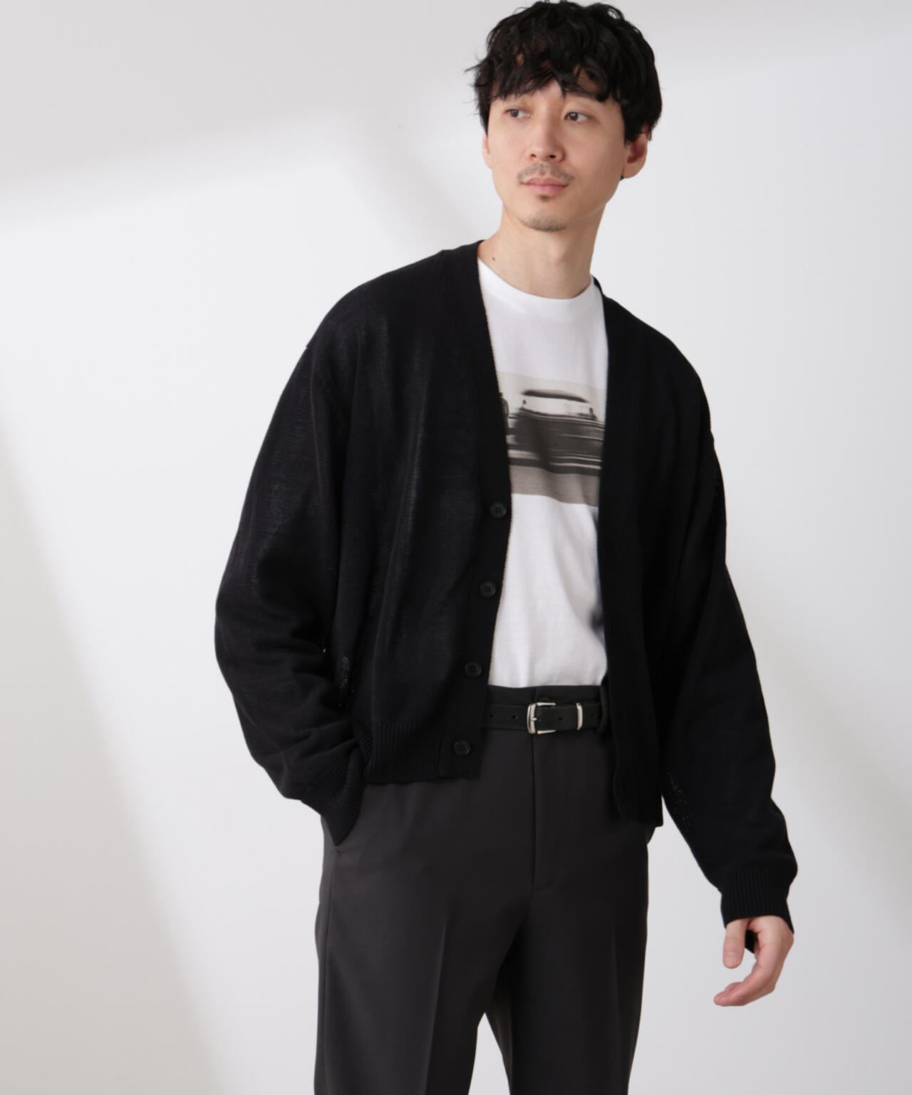 シアーニットカーディガン 6685122210