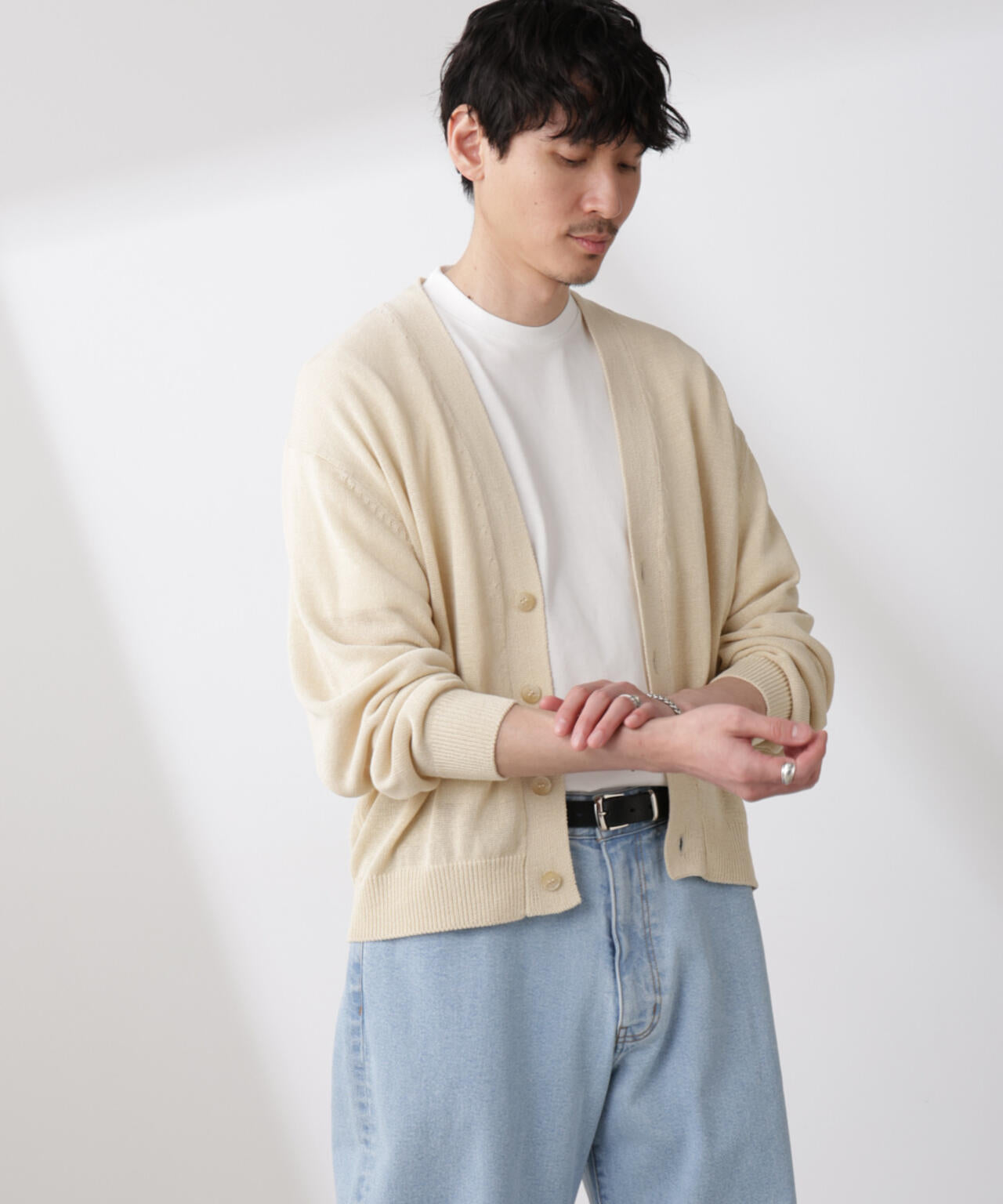 シアーニットカーディガン 6685122210