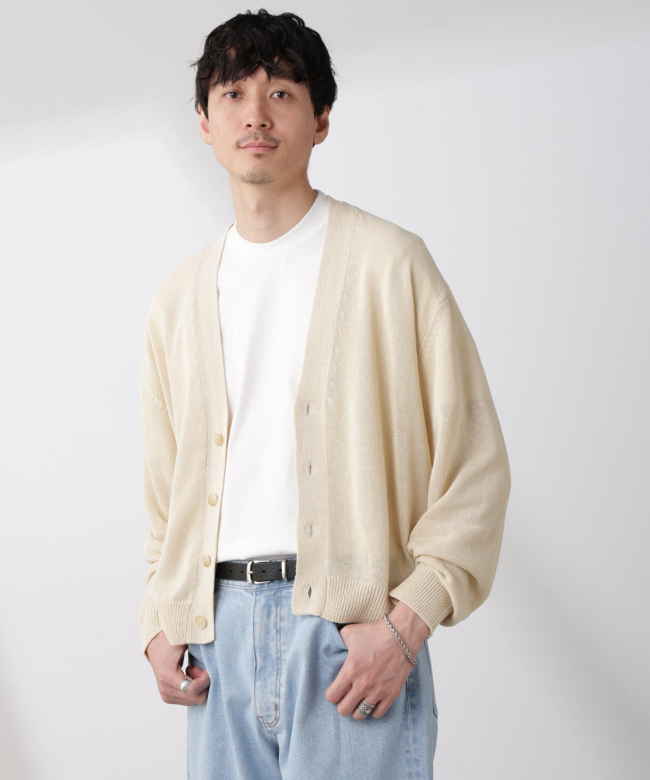 シアーニットカーディガン 6685122210