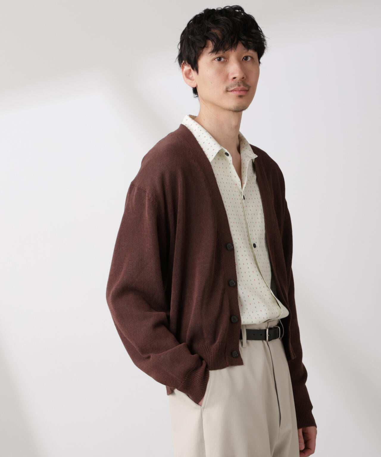 シアーニットカーディガン 6685122210