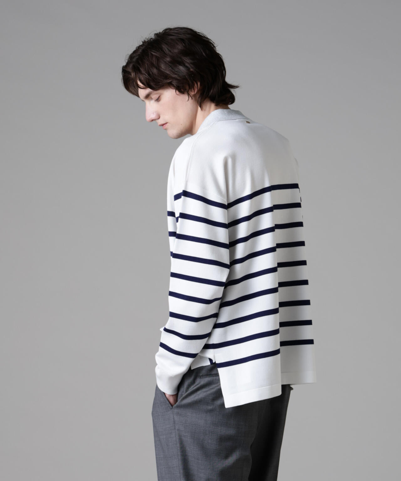 「ASSEMBLANC」シルクブレンドヤーンバスクスキッパー 6685122212