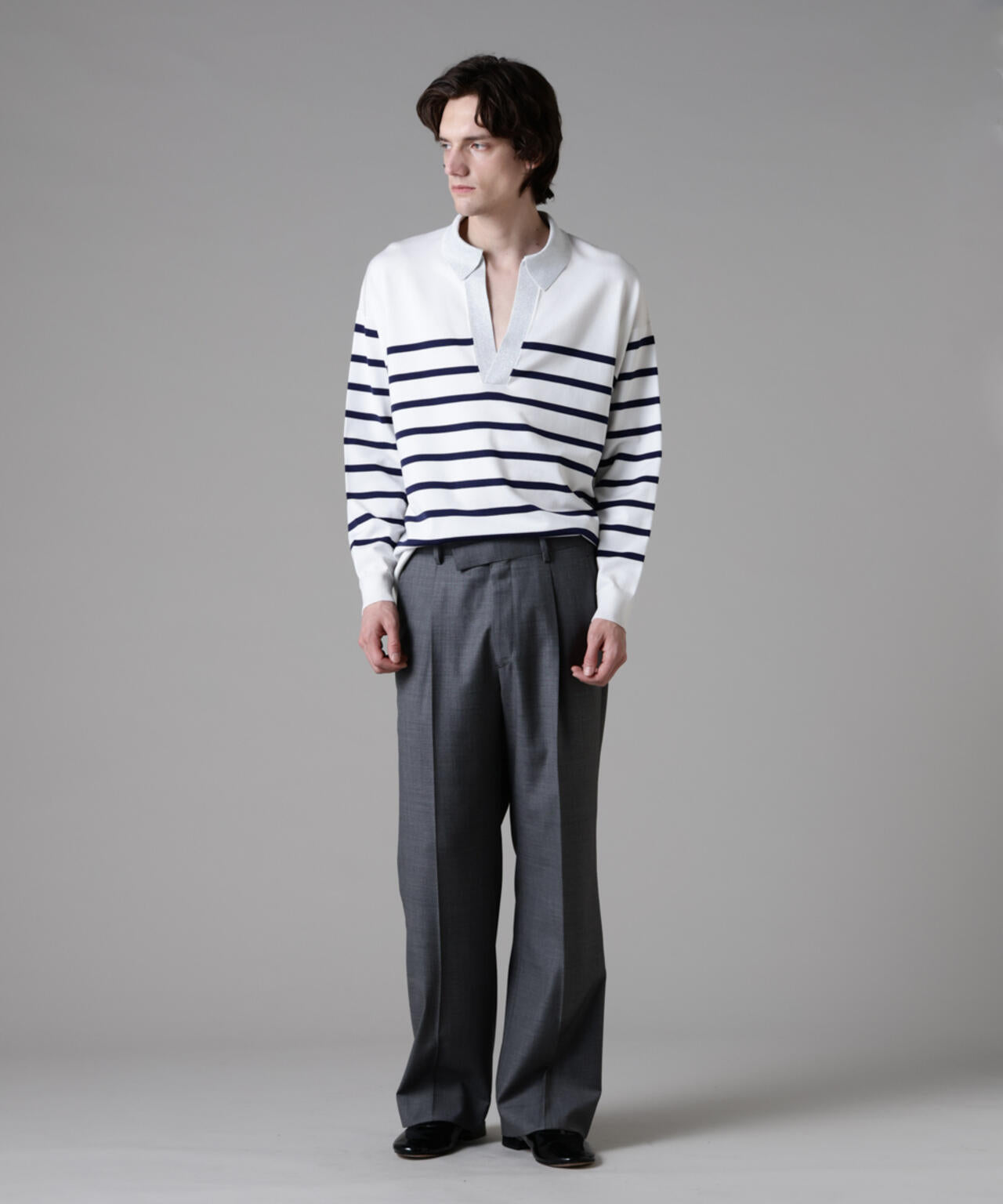 「ASSEMBLANC」シルクブレンドヤーンバスクスキッパー 6685122212
