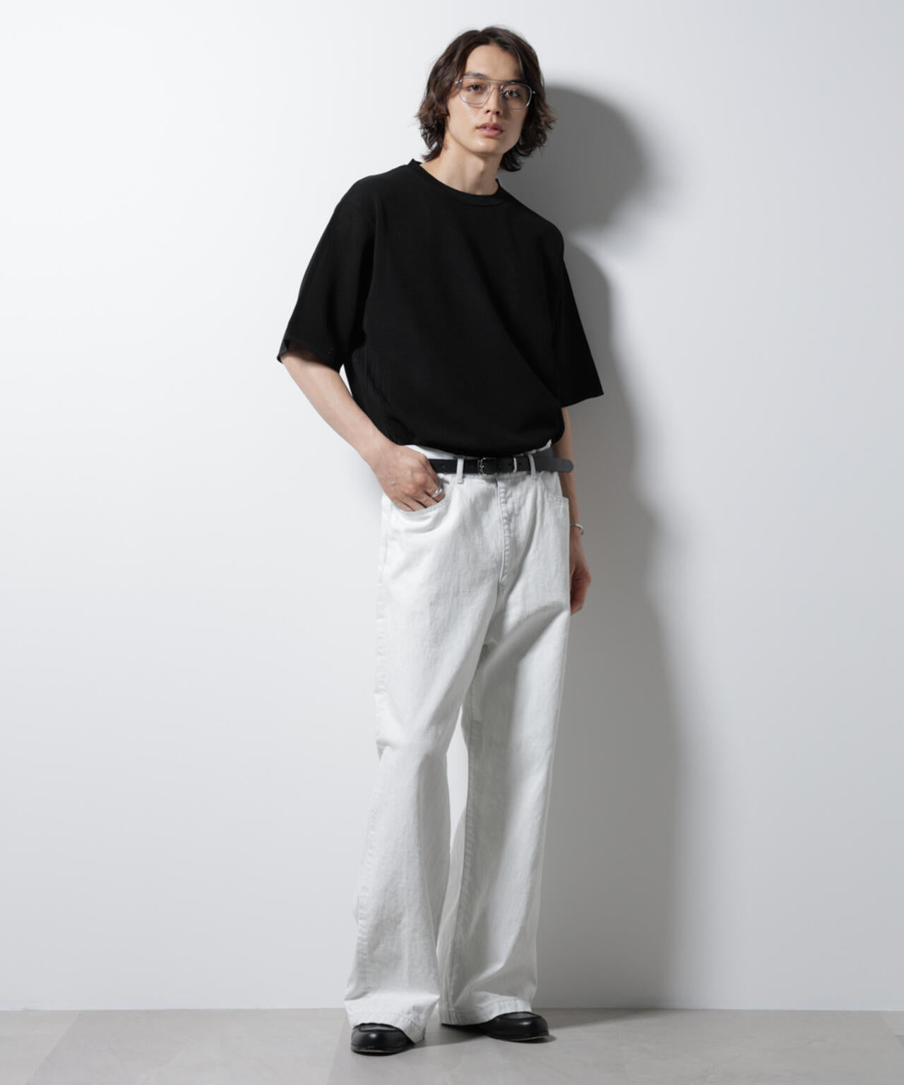 スポンディッシュ メッシュ クルーネックニットTEE 6685122219