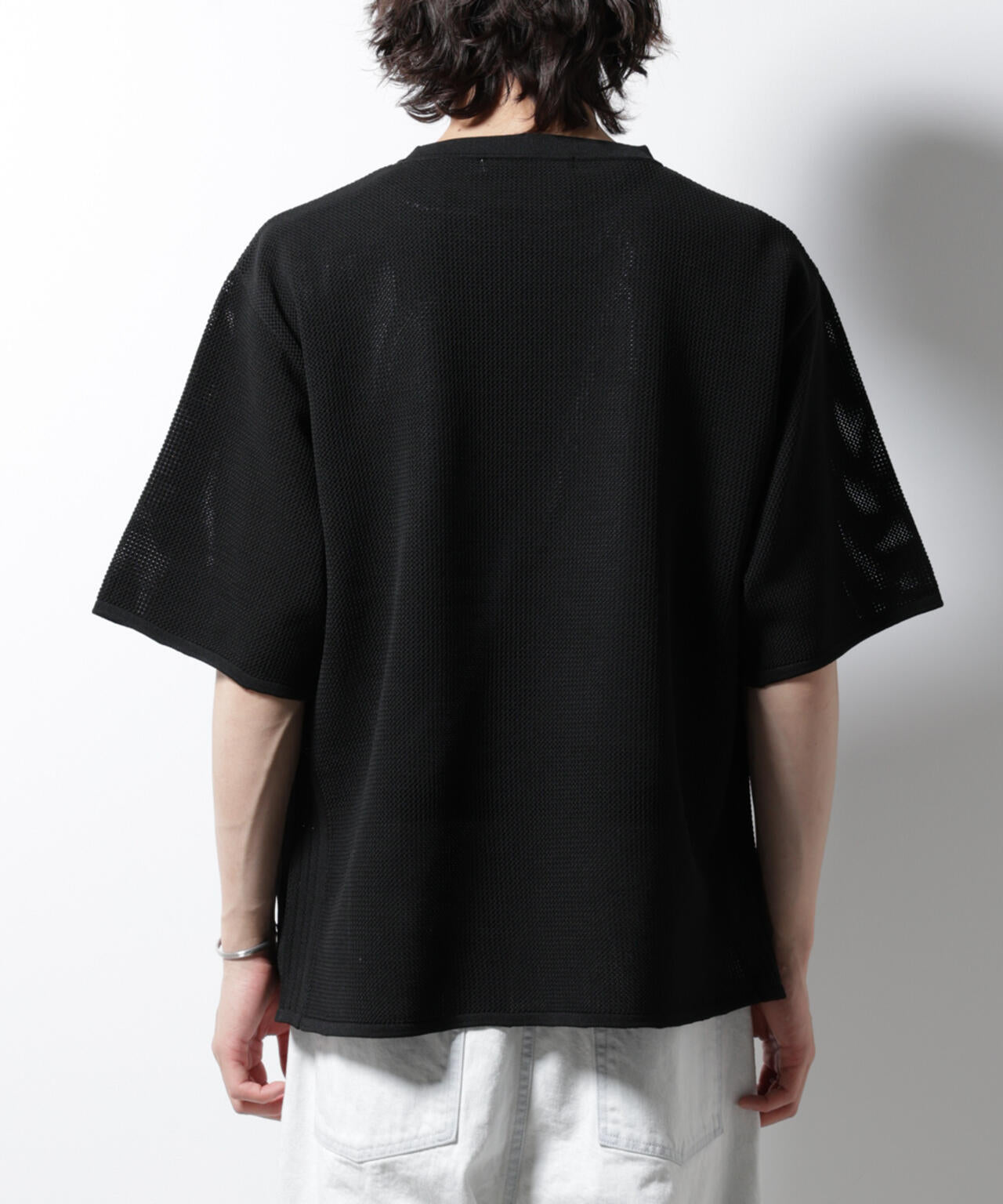 スポンディッシュ メッシュ クルーネックニットTEE 6685122219