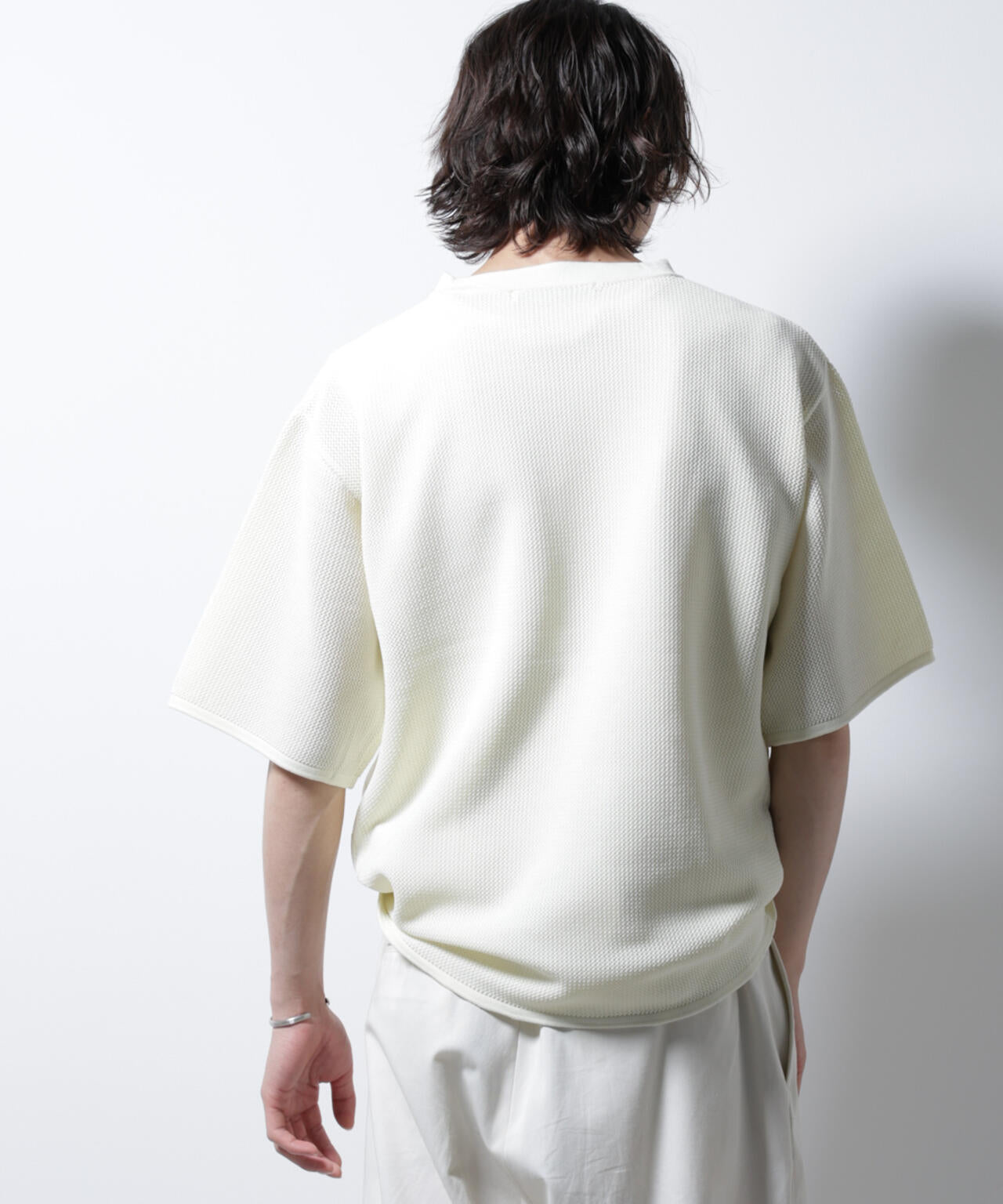 スポンディッシュ メッシュ クルーネックニットTEE 6685122219