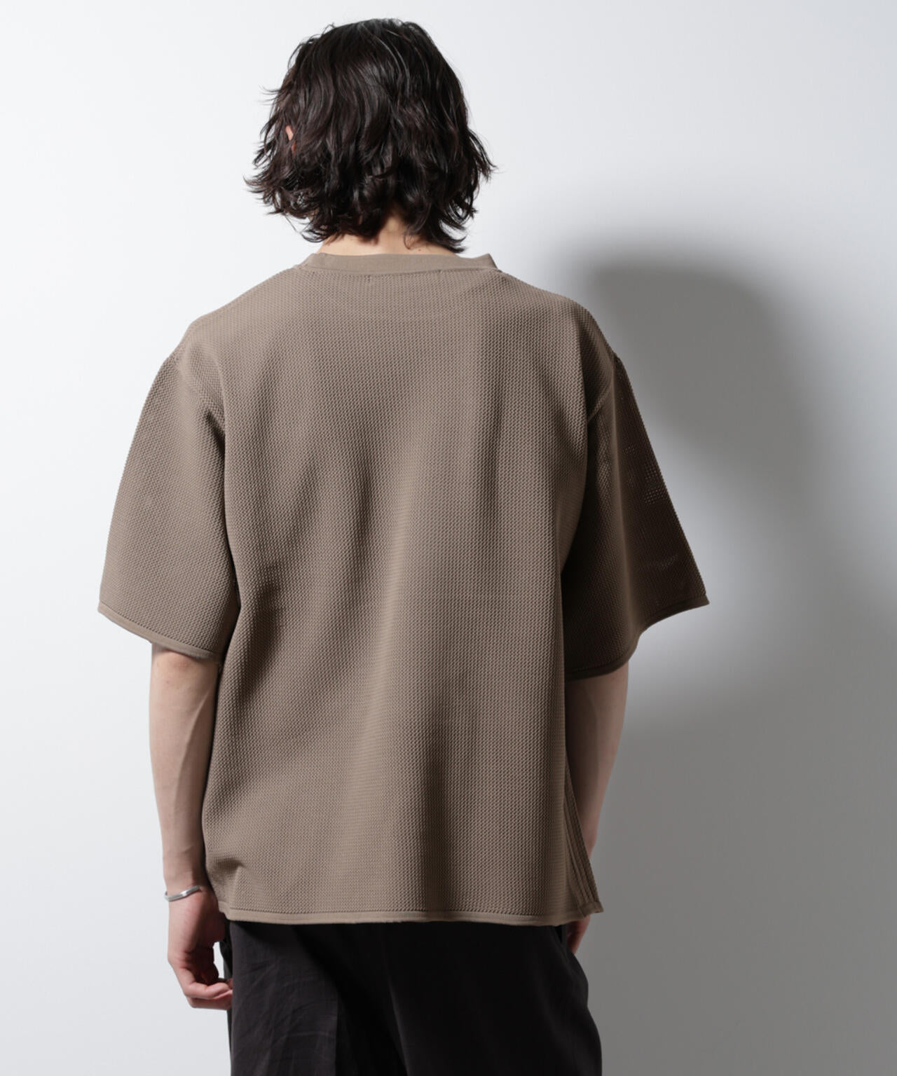 スポンディッシュ メッシュ クルーネックニットTEE 6685122219