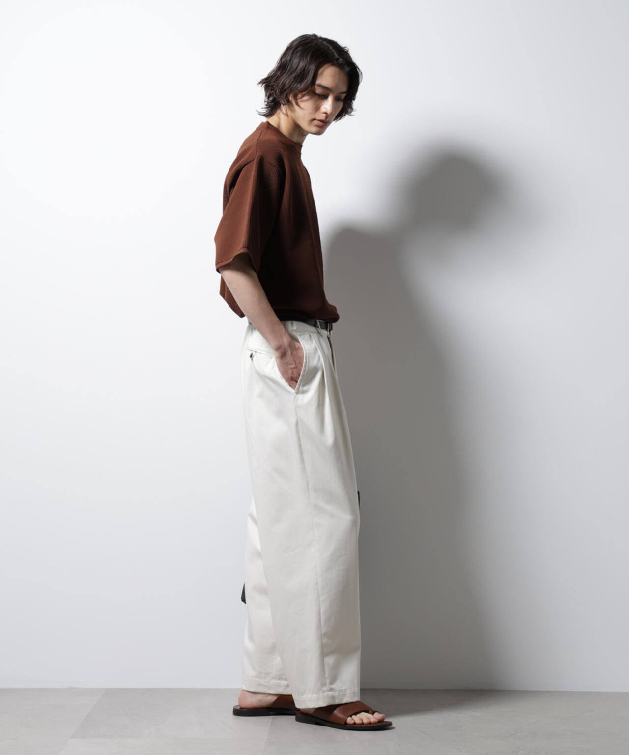 スポンディッシュ メッシュ クルーネックニットTEE 6685122219