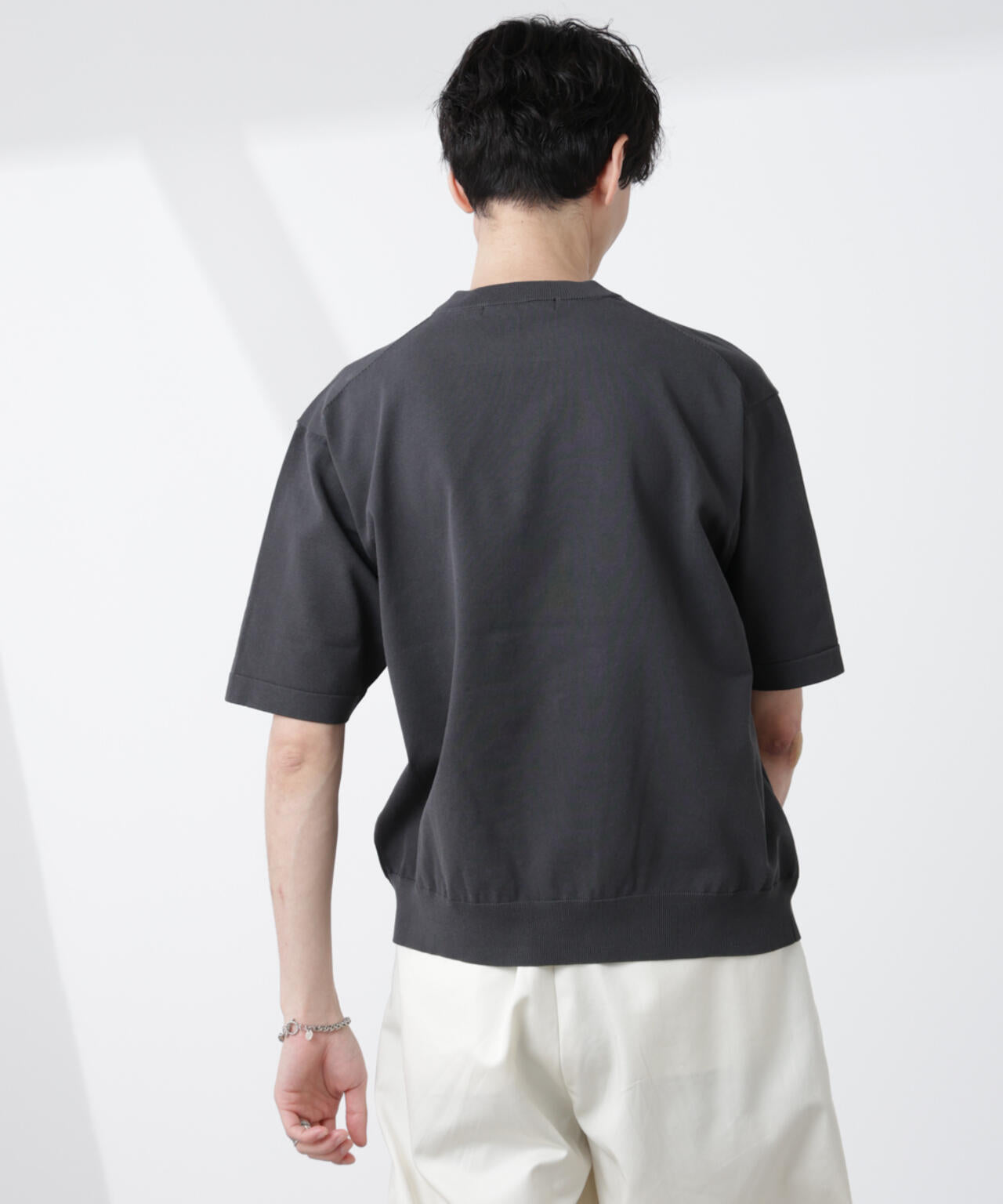 コットン/ソロナ プレーティングクルーネック 半袖TEE 6685122220