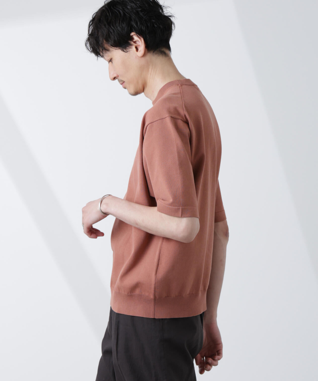 コットン/ソロナ プレーティングクルーネック 半袖TEE 6685122220