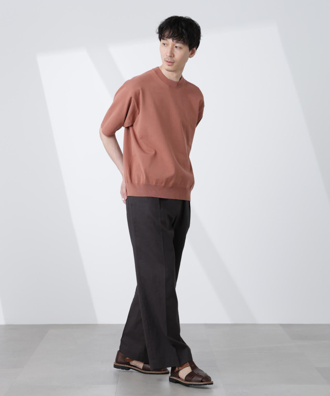 コットン/ソロナ プレーティングクルーネック 半袖TEE 6685122220