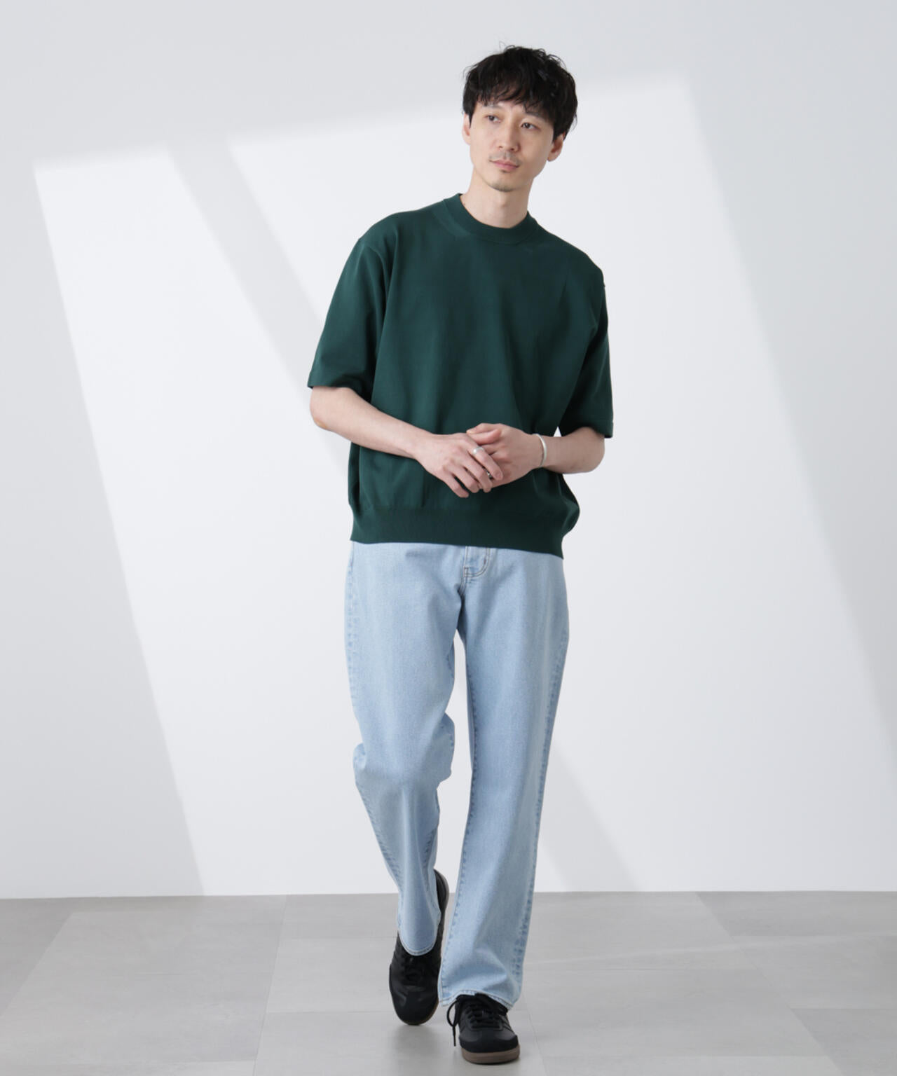 コットン/ソロナ プレーティングクルーネック 半袖TEE 6685122220