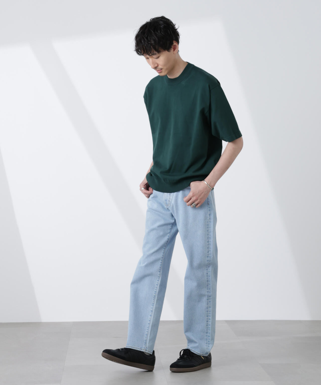 コットン/ソロナ プレーティングクルーネック 半袖TEE 6685122220