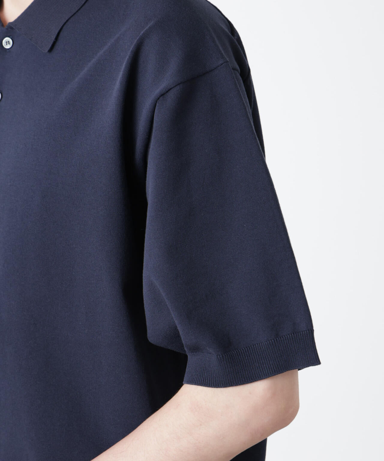 コットン/ソロナ プレーティング 半袖ニットポロシャツ 6685122221