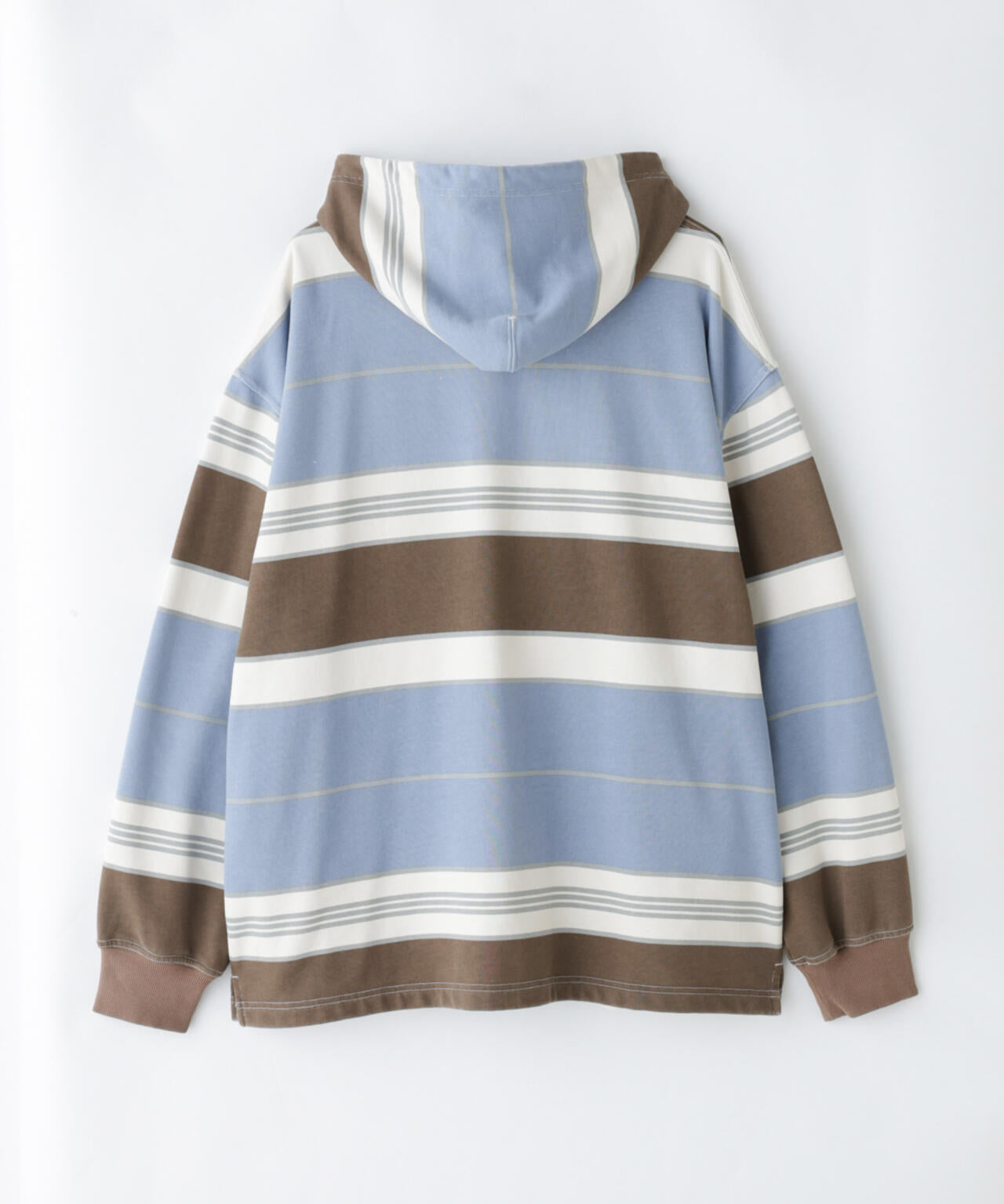 「HOTEL PALACE」 オテルパラス レトロボーダーストーンウォッシュフーディーパーカー 6685123205