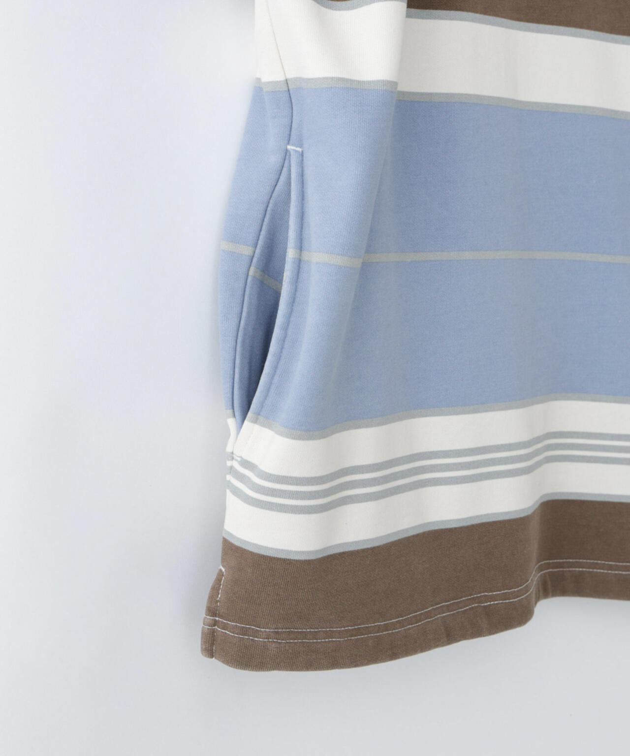 「HOTEL PALACE」 オテルパラス レトロボーダーストーンウォッシュフーディーパーカー 6685123205