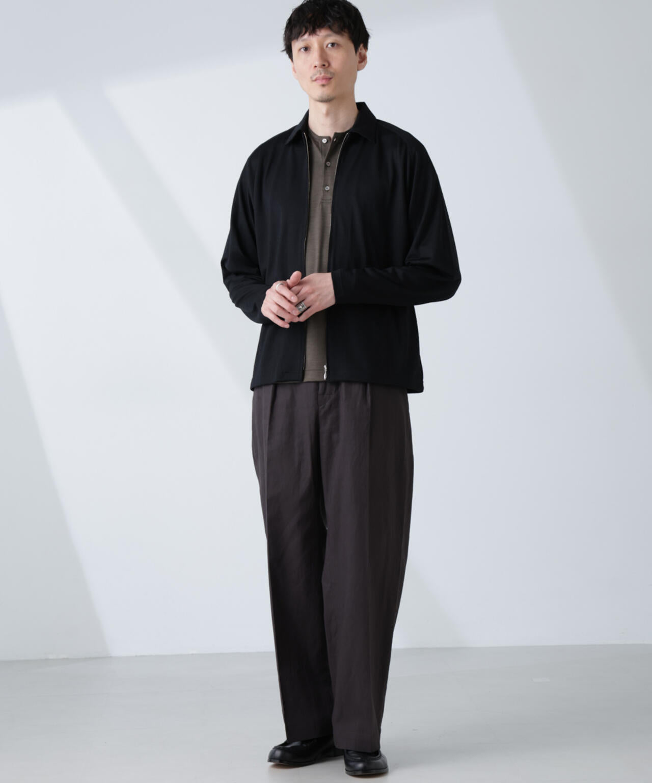 「ALL-DAYS COMFORT 100% WOOL」 ZIPプルオーバー 6685123222