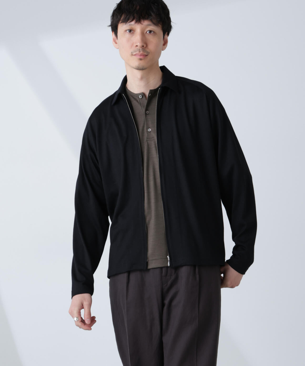 「ALL-DAYS COMFORT 100% WOOL」 ZIPプルオーバー 6685123222