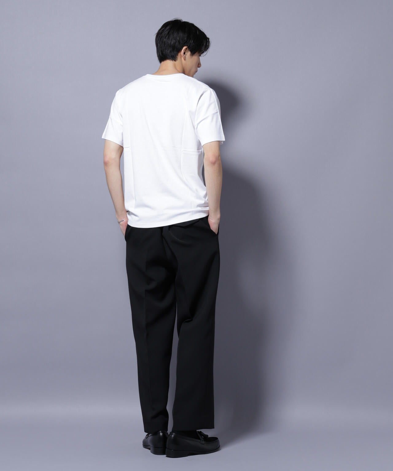 WEB限定/Anti Soaked(R) 汗染み防止 Vネック レギュラーシルエットTシャツ 6685124206
