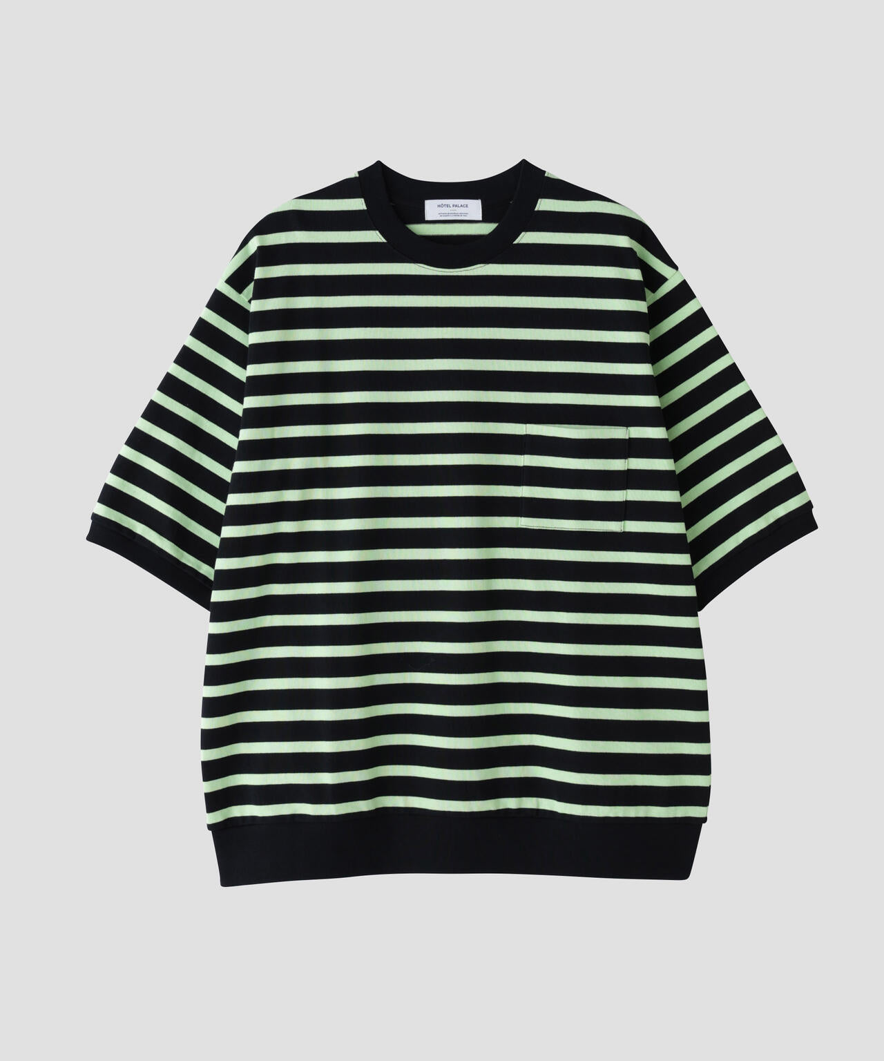 「HOTEL PALACE」オテルパラス ドライタッチバスクボーダールーズシルエットTシャツ 6685124213