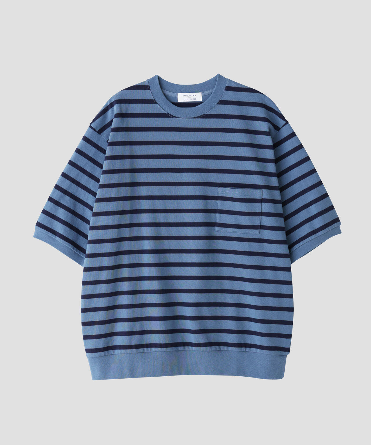 「HOTEL PALACE」オテルパラス ドライタッチバスクボーダールーズシルエットTシャツ 6685124213