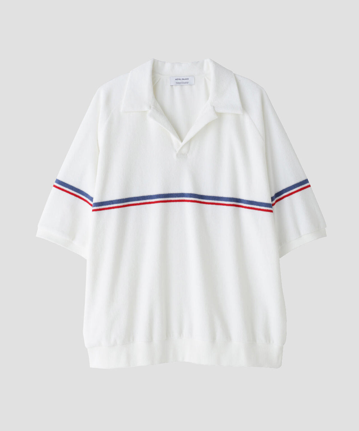 「HOTEL PALACE」オテルパラス レトロボーダーパイルスキッパーシャツ 6685124214