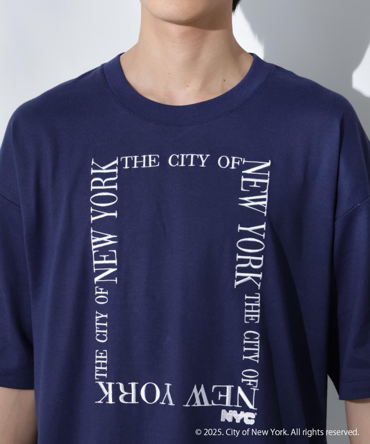 Anti Soaked(R)×NYC スクエア刺繍 汗染み防止Tシャツ 6685124221